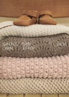 Sandnes Lookbook, Kollektion 2406 „Babydecken“, Norwegisch