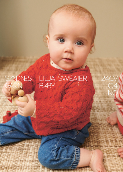 Sandnes-Set, „Lilja Sweater Baby“, Sandnes Tynn Line