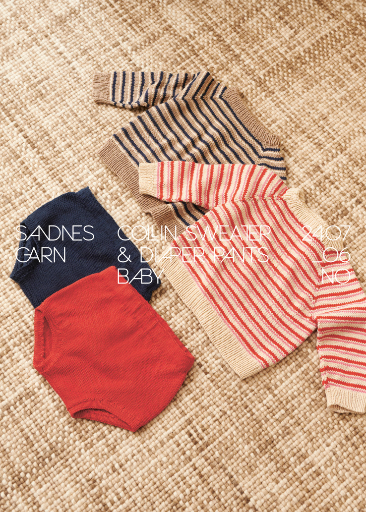 Sandnes-Set, „Collin Sweater Baby“, Sandnes Mandarin Petit