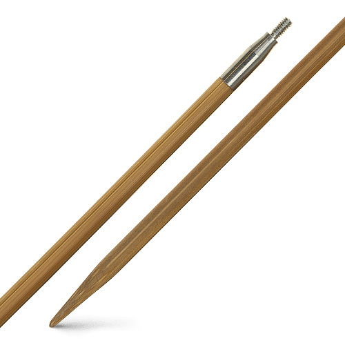 ChiaoGoo Nadelspitzenpaar Bambus „Patina“, 10 cm Ø 3,0 mm, [S]-Gewinde