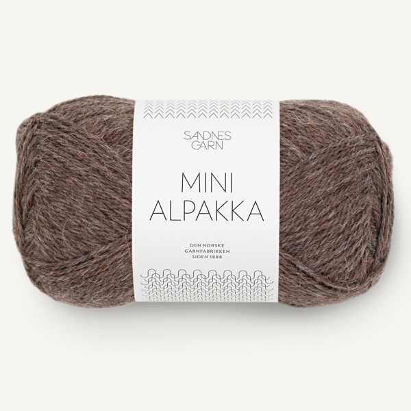 Sandnes Mini Alpakka, 2652, Dunkelbeige Meliert