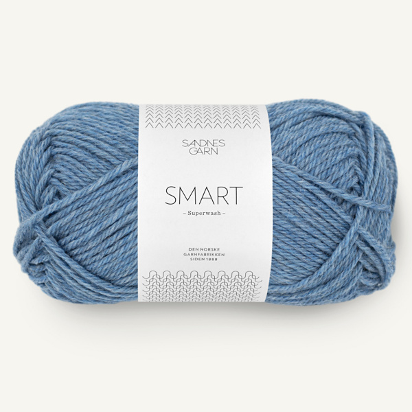 Sandnes Smart, 6324, Blau Meliert