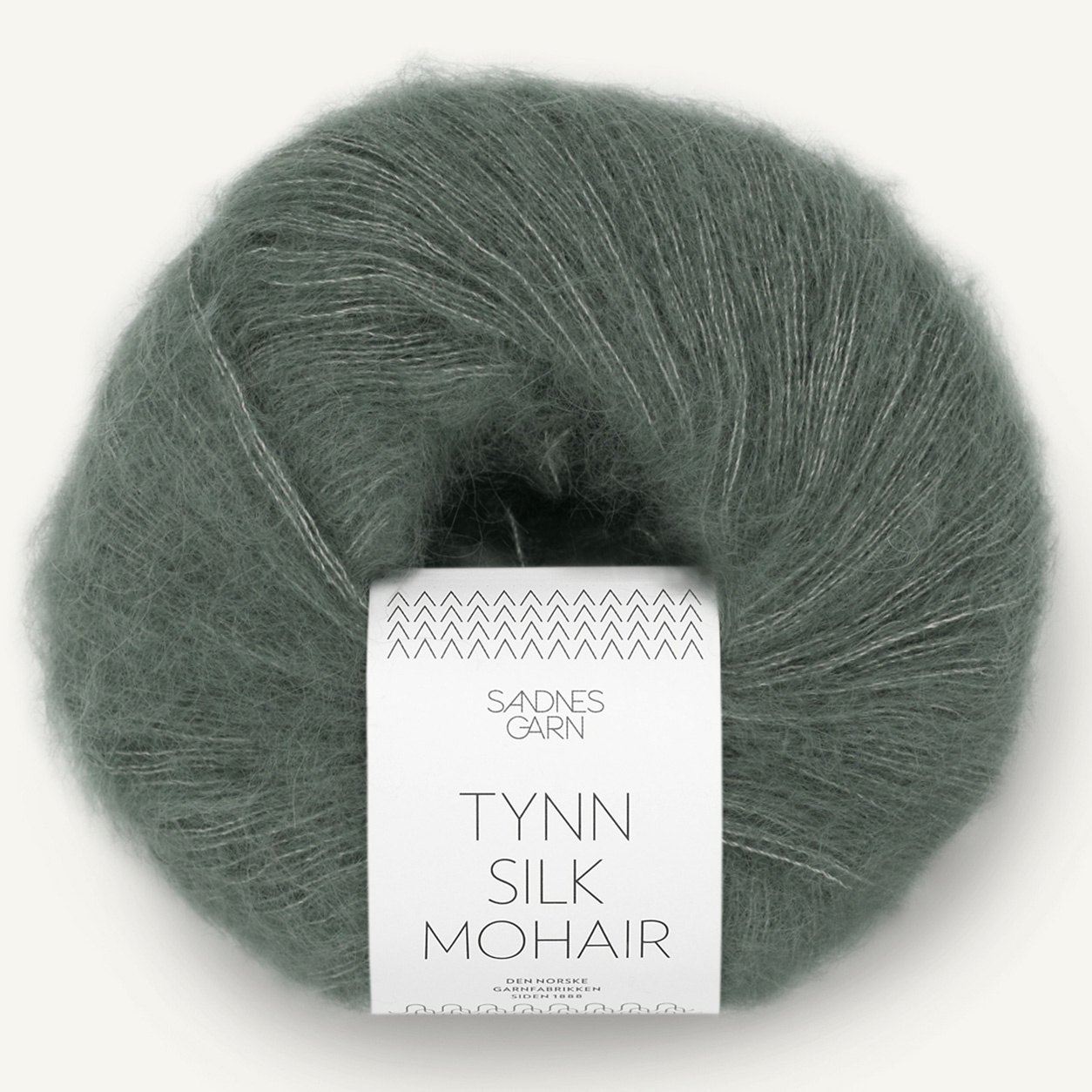 Sandnes Tynn Silk Mohair, 9071, Dunkles Staubgrün