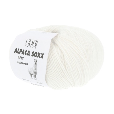 Lang Yarns Alpaca Soxx 4-fach, 0002, Weiß