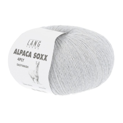 Lang Yarns Alpaca Soxx 4-fach, 0003, Hellgrau Melange