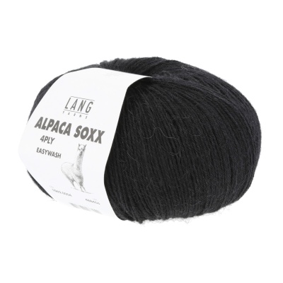 Lang Yarns Alpaca Soxx 4-fach, 0004, Schwarz