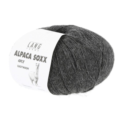 Lang Yarns Alpaca Soxx 4-fach, 0005, Grau Melange