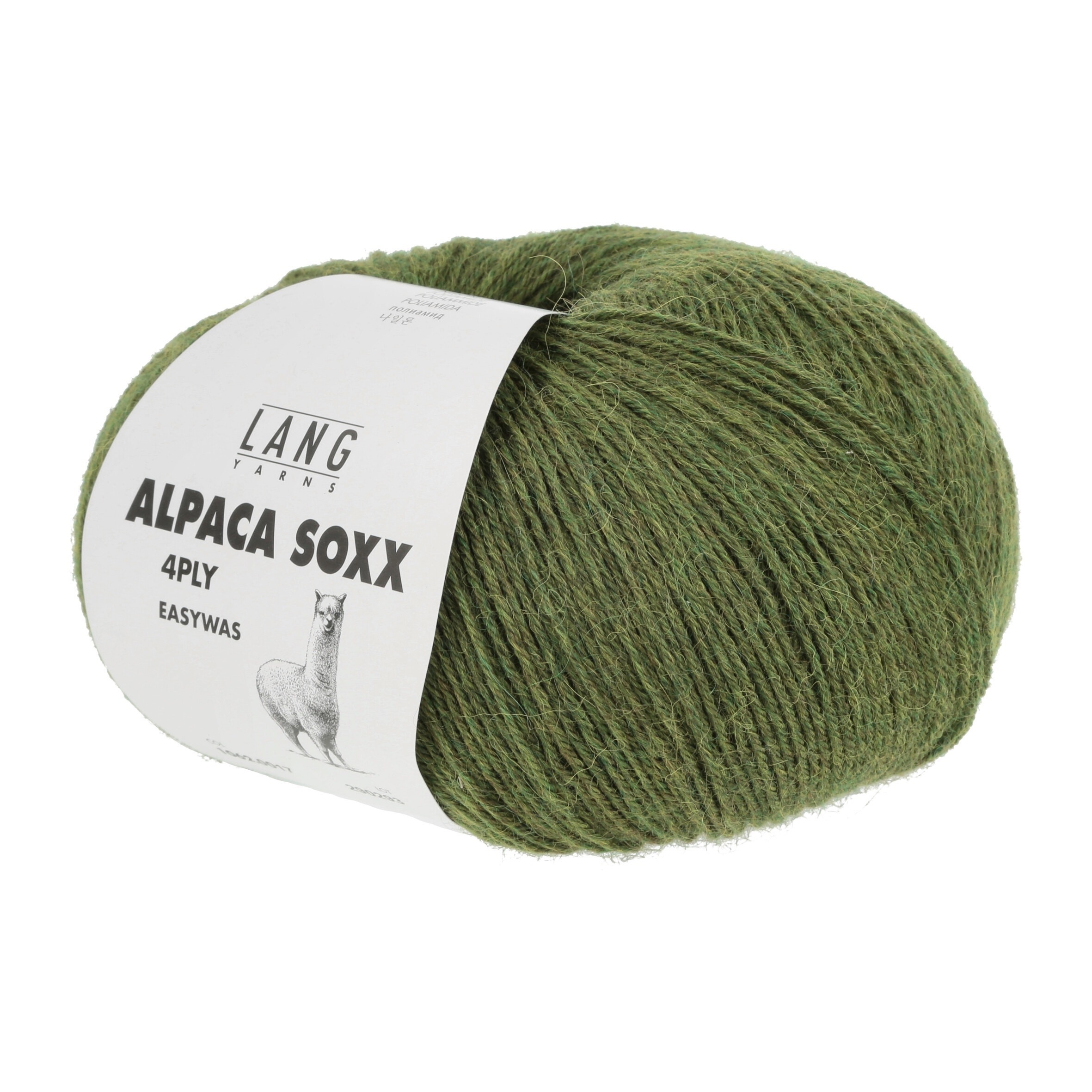 Lang Yarns Alpaca Soxx 4-fach, 0017, Grün Melange