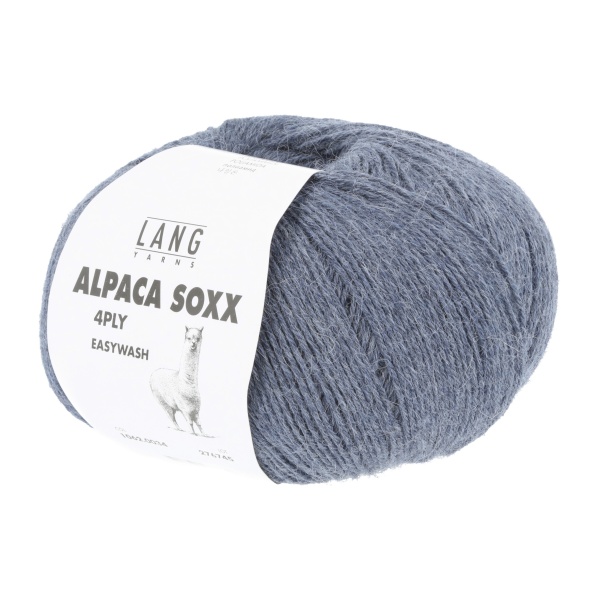 Lang Yarns Alpaca Soxx 4-fach, 0034, Jeans Melange