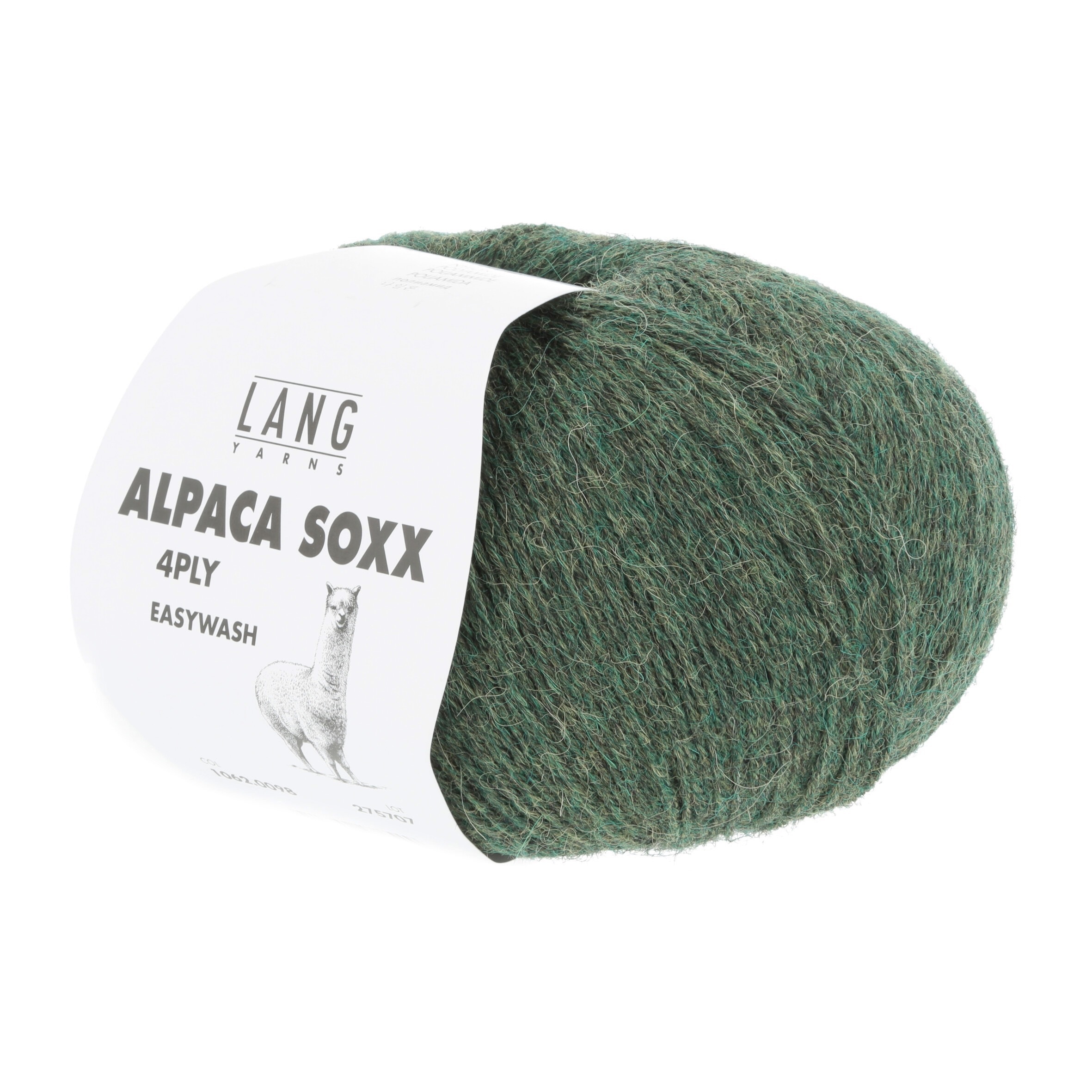 Lang Yarns Alpaca Soxx 4-fach, 0098, Olive Melange