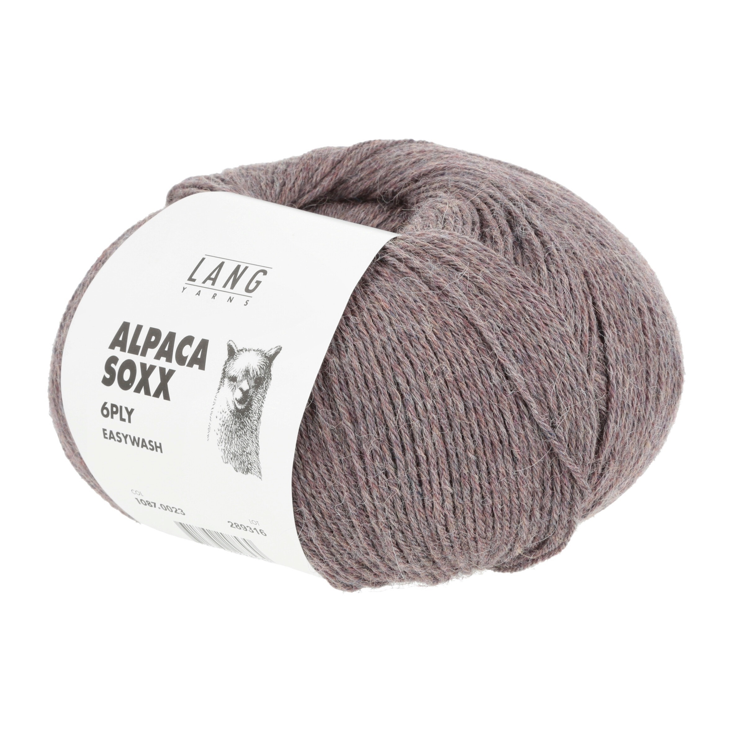 Lang Yarns Alpaca Soxx 6-fach, 0023, Altrosa Melange