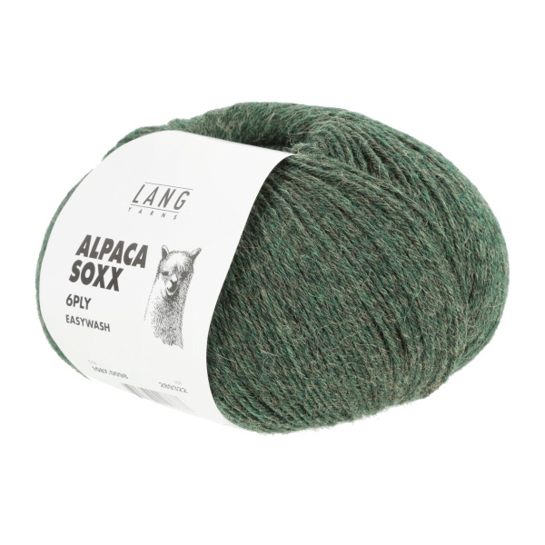 Lang Yarns Alpaca Soxx 6-fach, 0098, Olive Melange