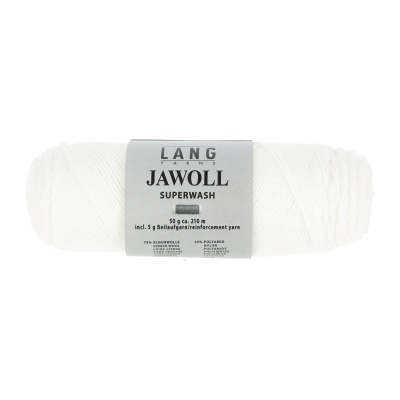 Lang Yarns Jawoll, 0001, Wei&szlig;