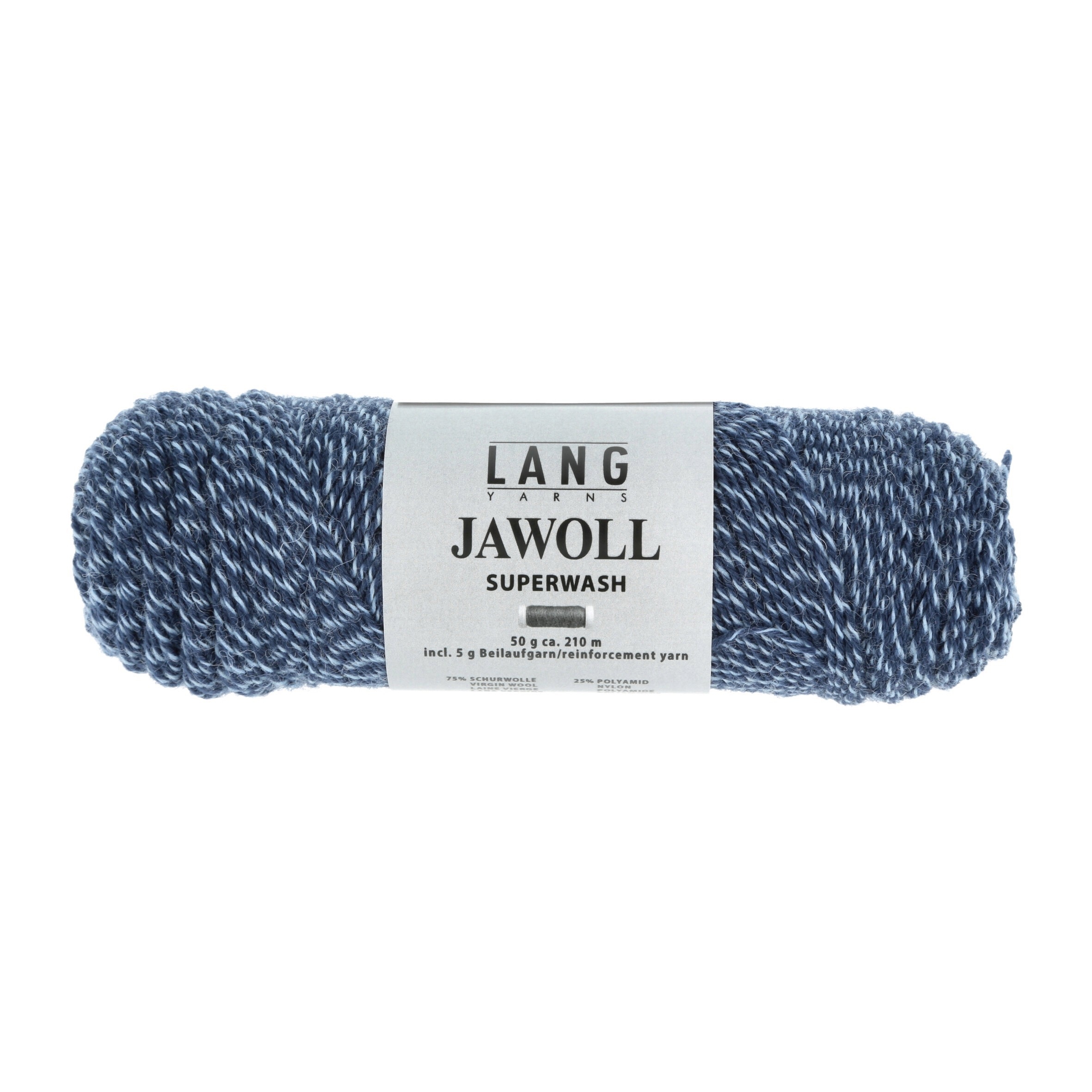 Lang Yarns Jawoll, 0058, Jeans/Blau Mouline
