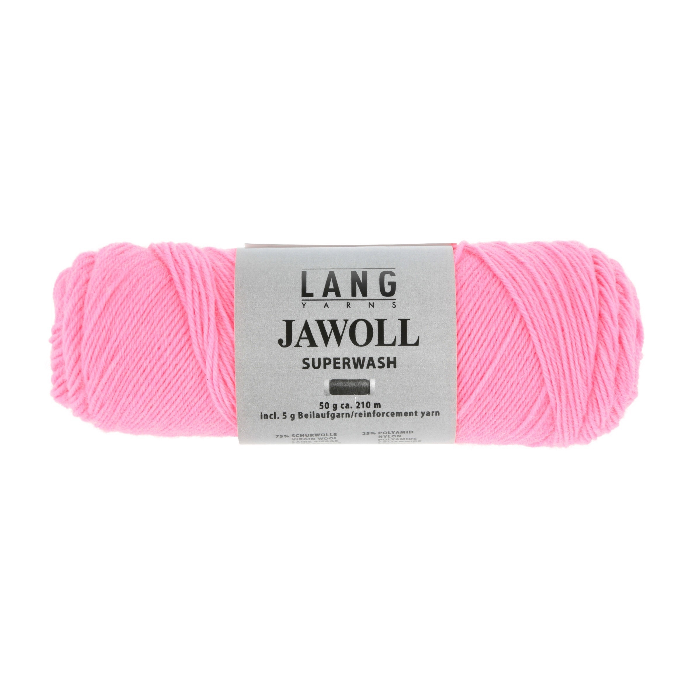 Lang Yarns Jawoll, 0385, Pink Neon