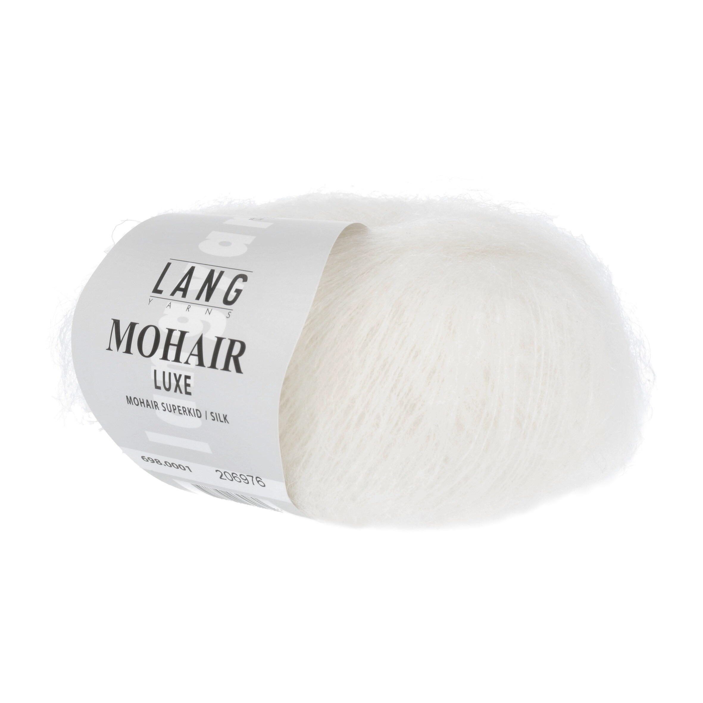 Lang Yarns Mohair Luxe, 0001, Weiß
