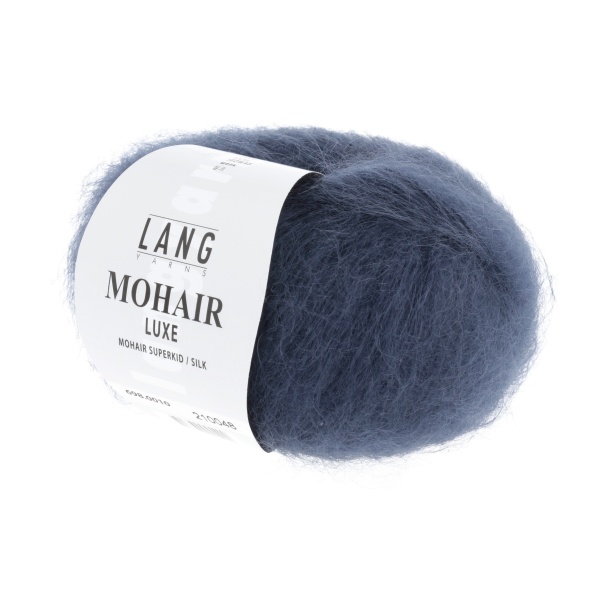 Lang Yarns Mohair Luxe, 0010, Stahlblau