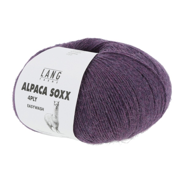 Lang Yarns Alpaca Soxx 4-fach, 0147, Lila Melange
