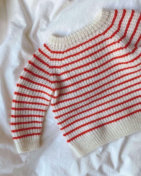 PetiteKnit Einzelanleitung, „Friday Sweater Baby“, Deutsch