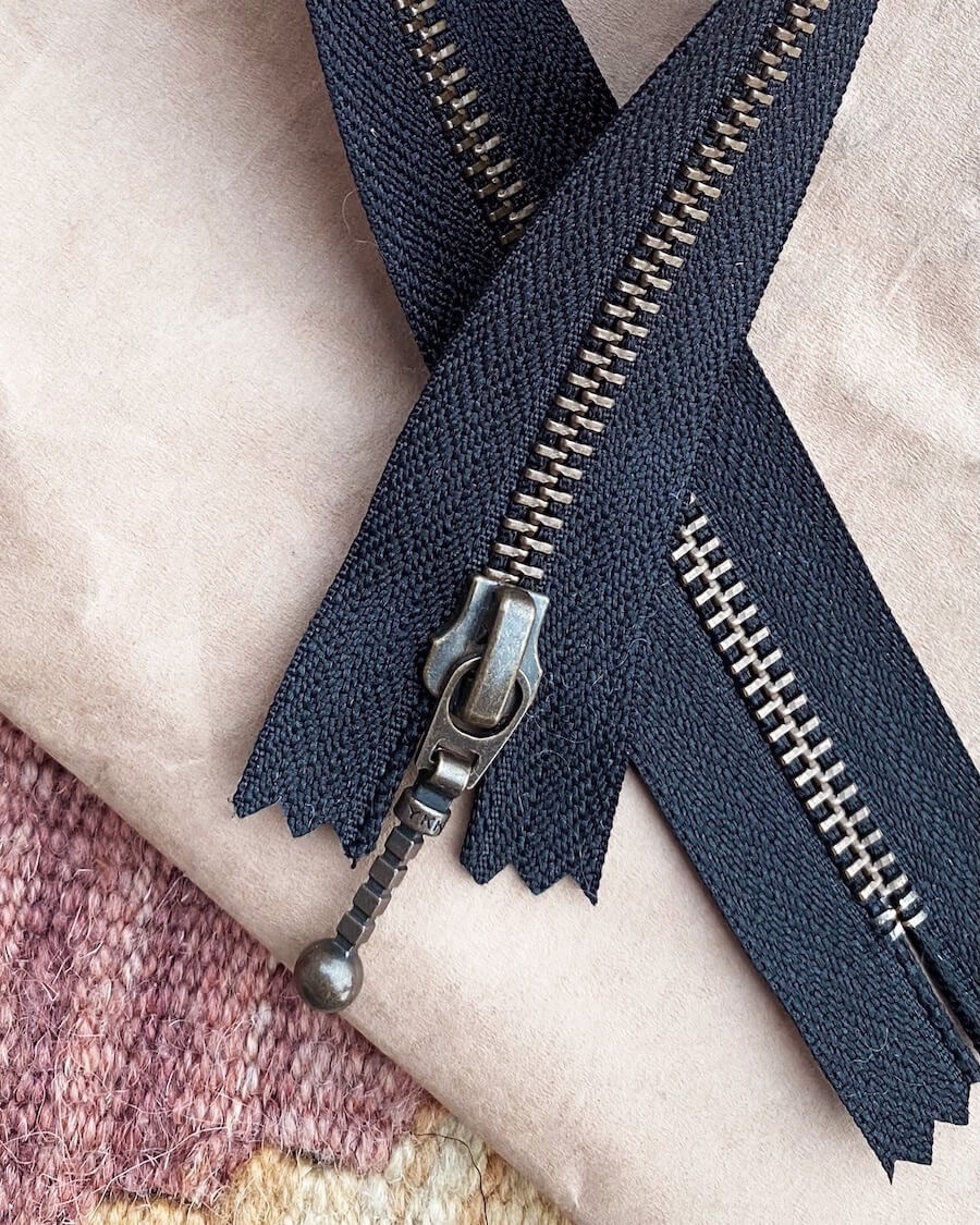 PetiteKnit Zipper, 35 cm, Black