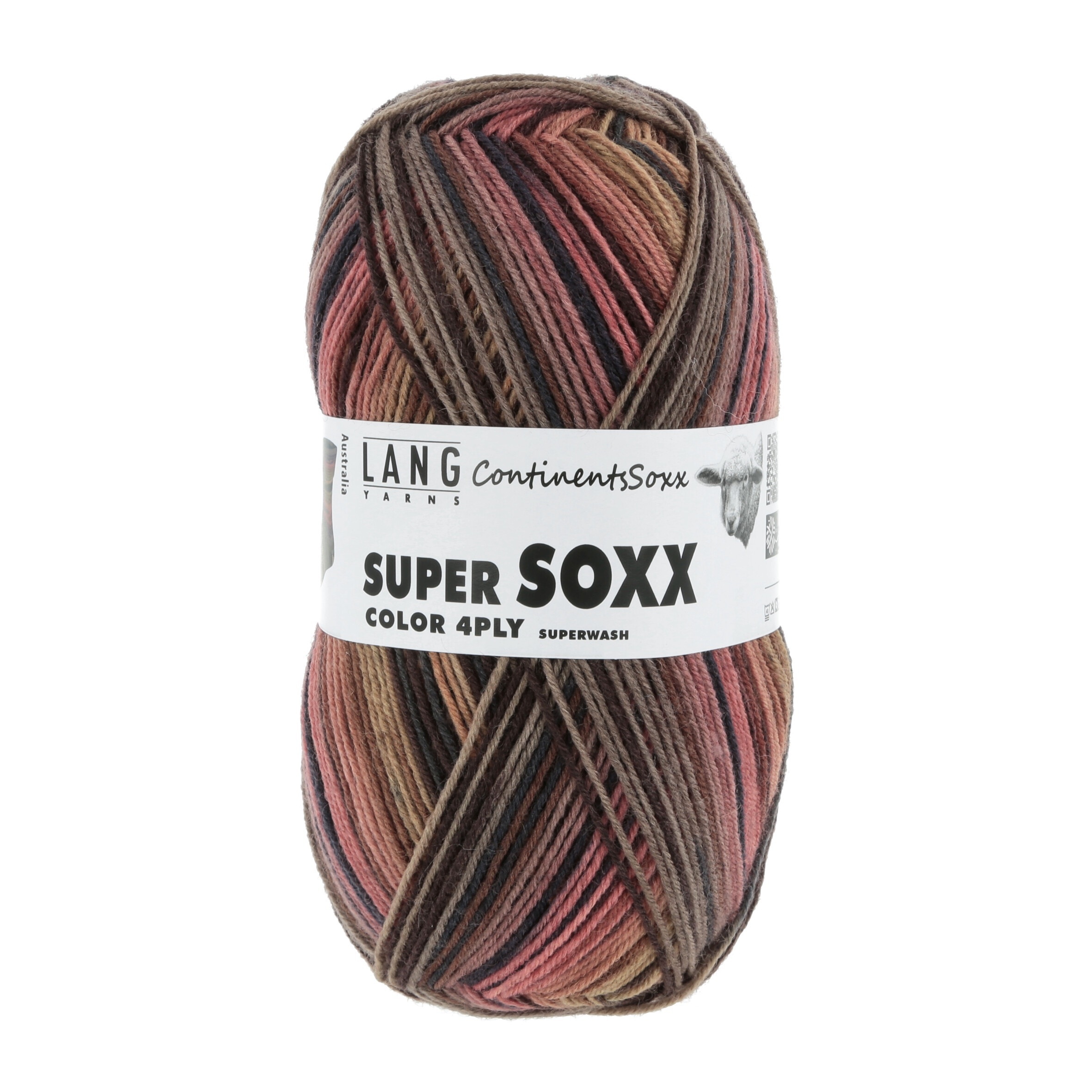 Lang Yarns Super Soxx Color 4-fach, 0404, Australia