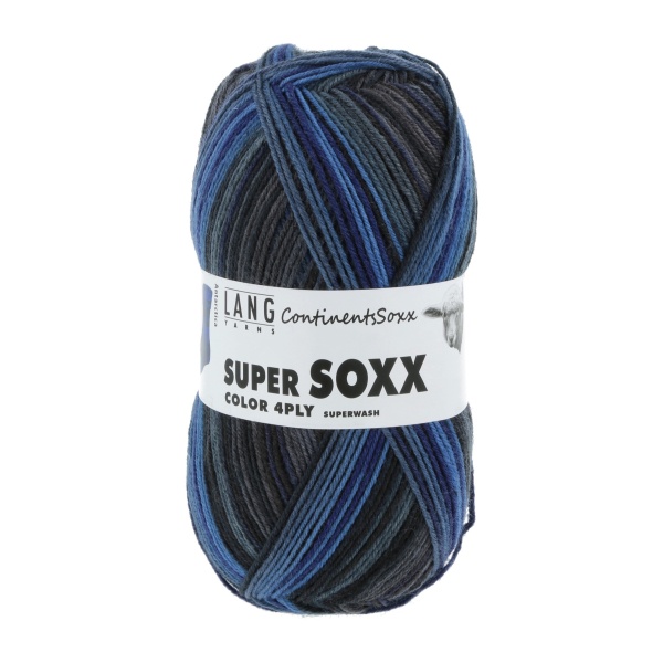 Lang Yarns Super Soxx Color 4-fach, 0406, Antarctica