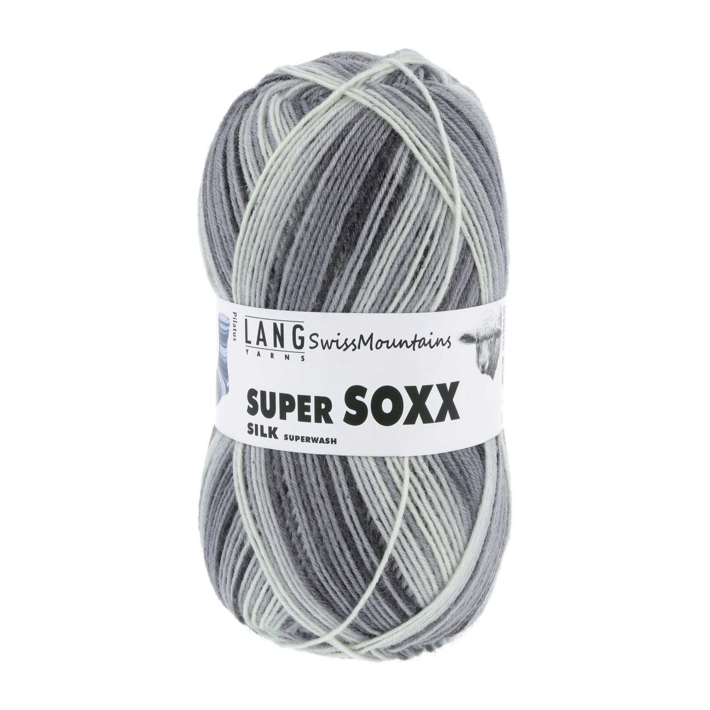 Lang Yarns Super Soxx Silk Color 4-fach, 0409, Pilatus