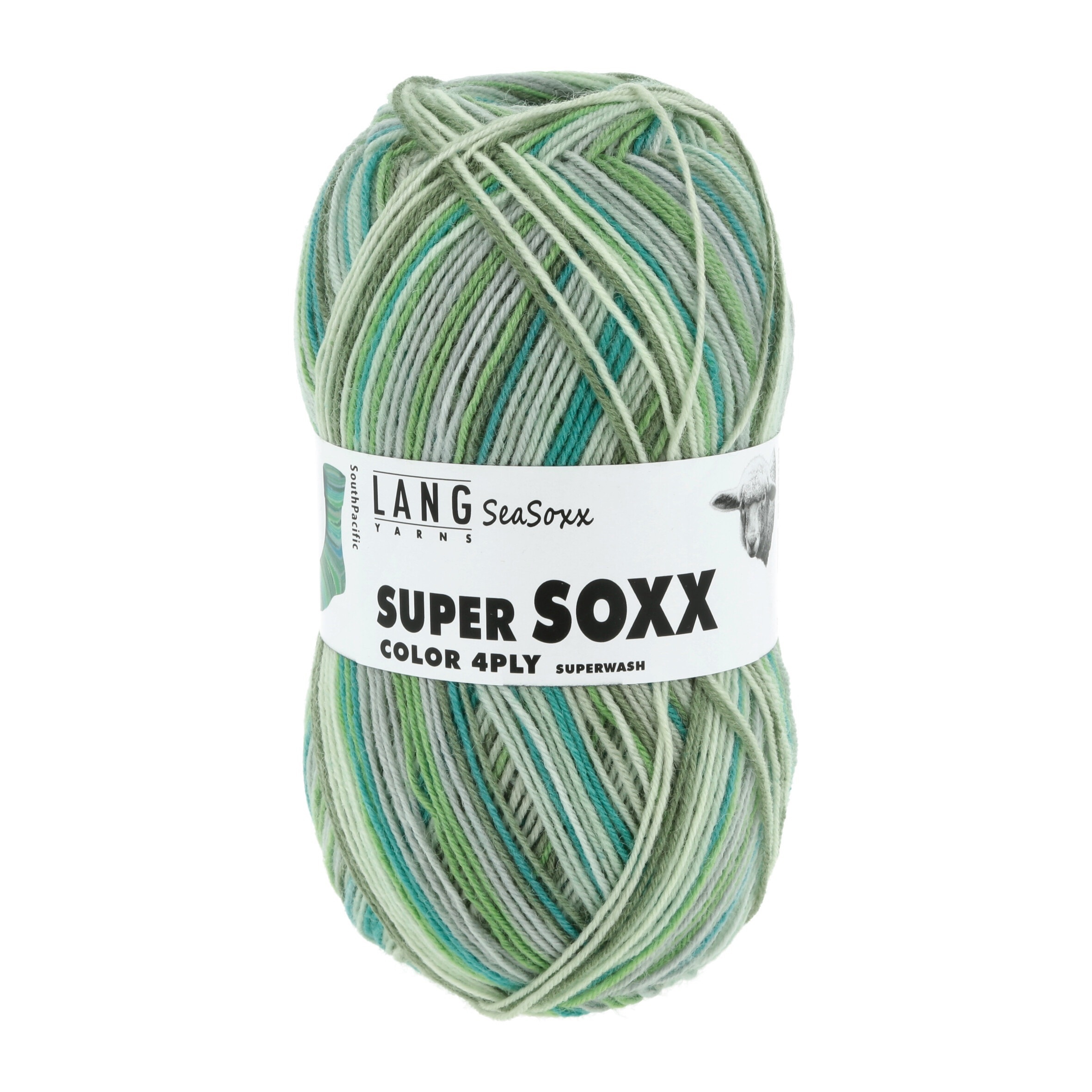 Lang Yarns Super Soxx Color 4-fach, 0413, South Pacific