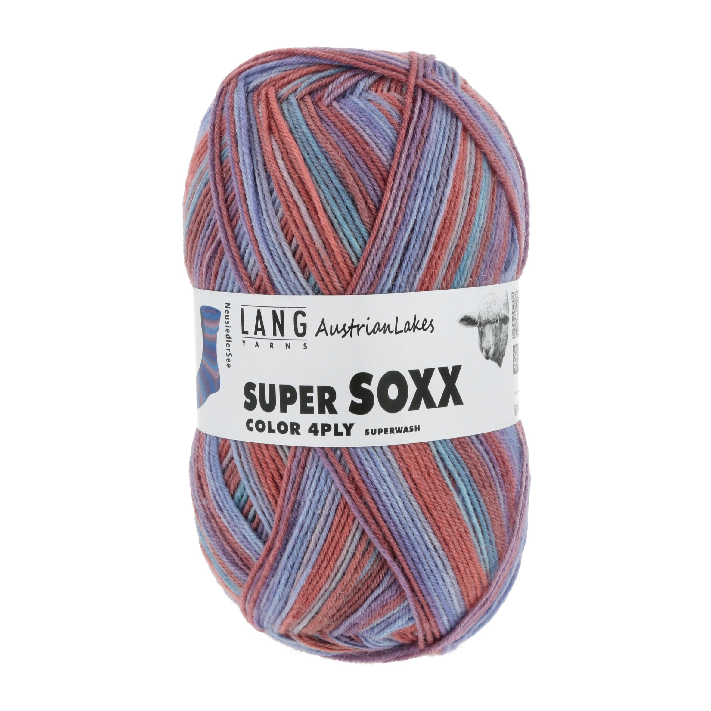 Lang Yarns Super Soxx Color 4-fach, 0420, Neusiedler See