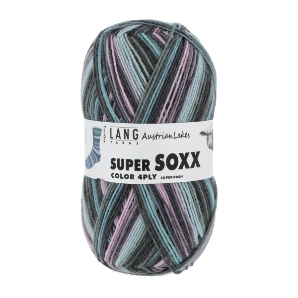 Lang Yarns Super Soxx Color 4-fach, 0422, Traunsee