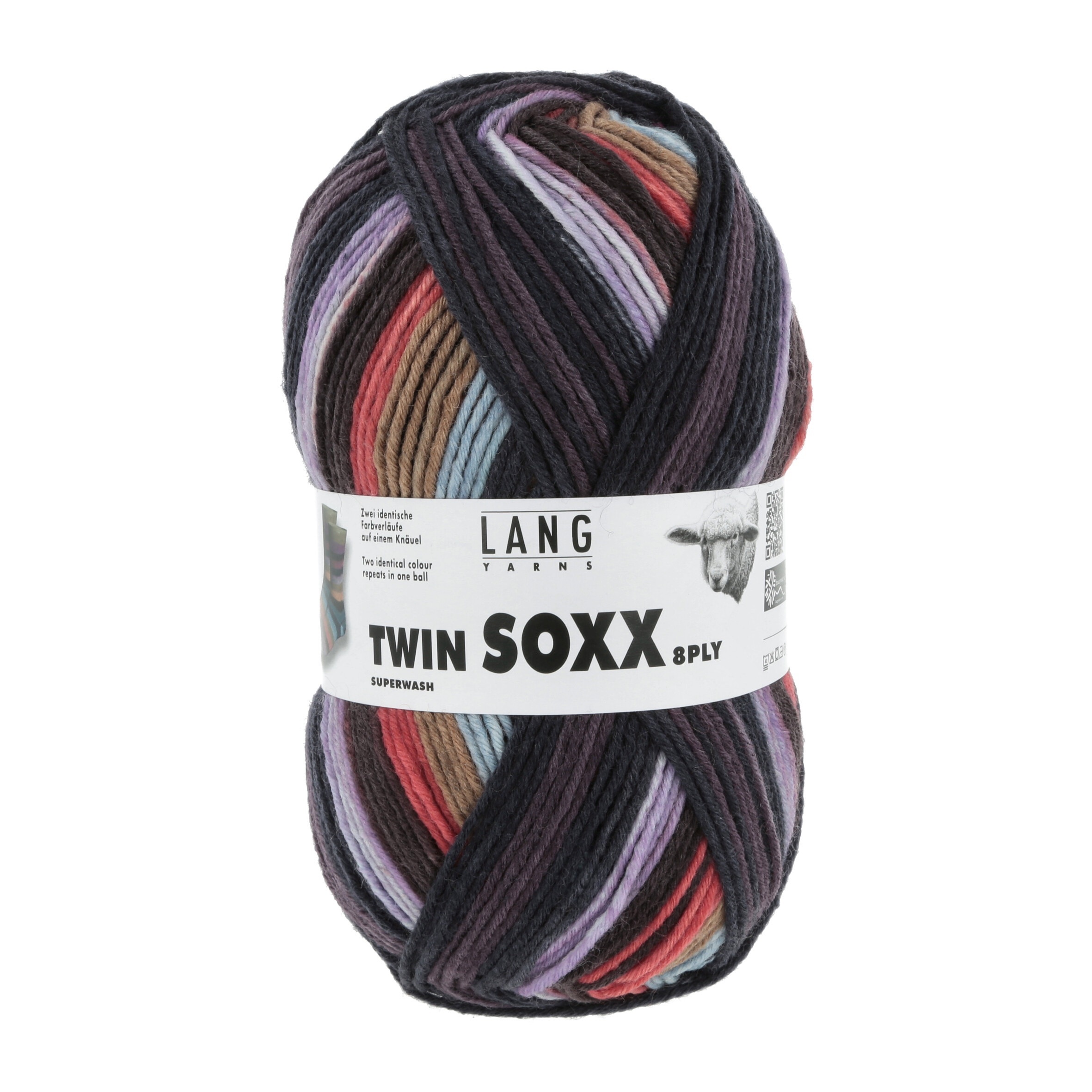 Lang Yarns Twin Soxx 8-fach, 0448, Sandefjord