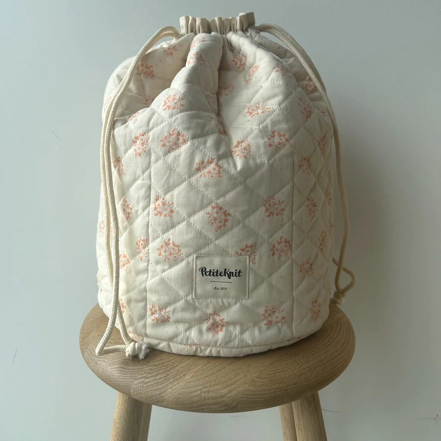 PetiteKnit „Get Your Knit Together Bag“, Apricot Flower Grand