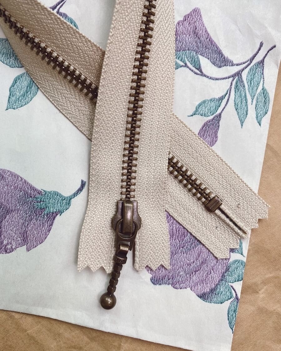 PetiteKnit Zipper, 23 cm, Sand