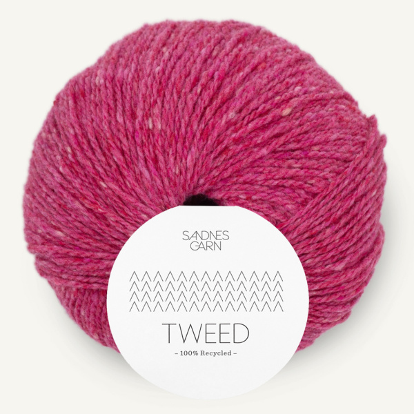 Sandnes Tweed Recycled, 4685, Magenta Tweed