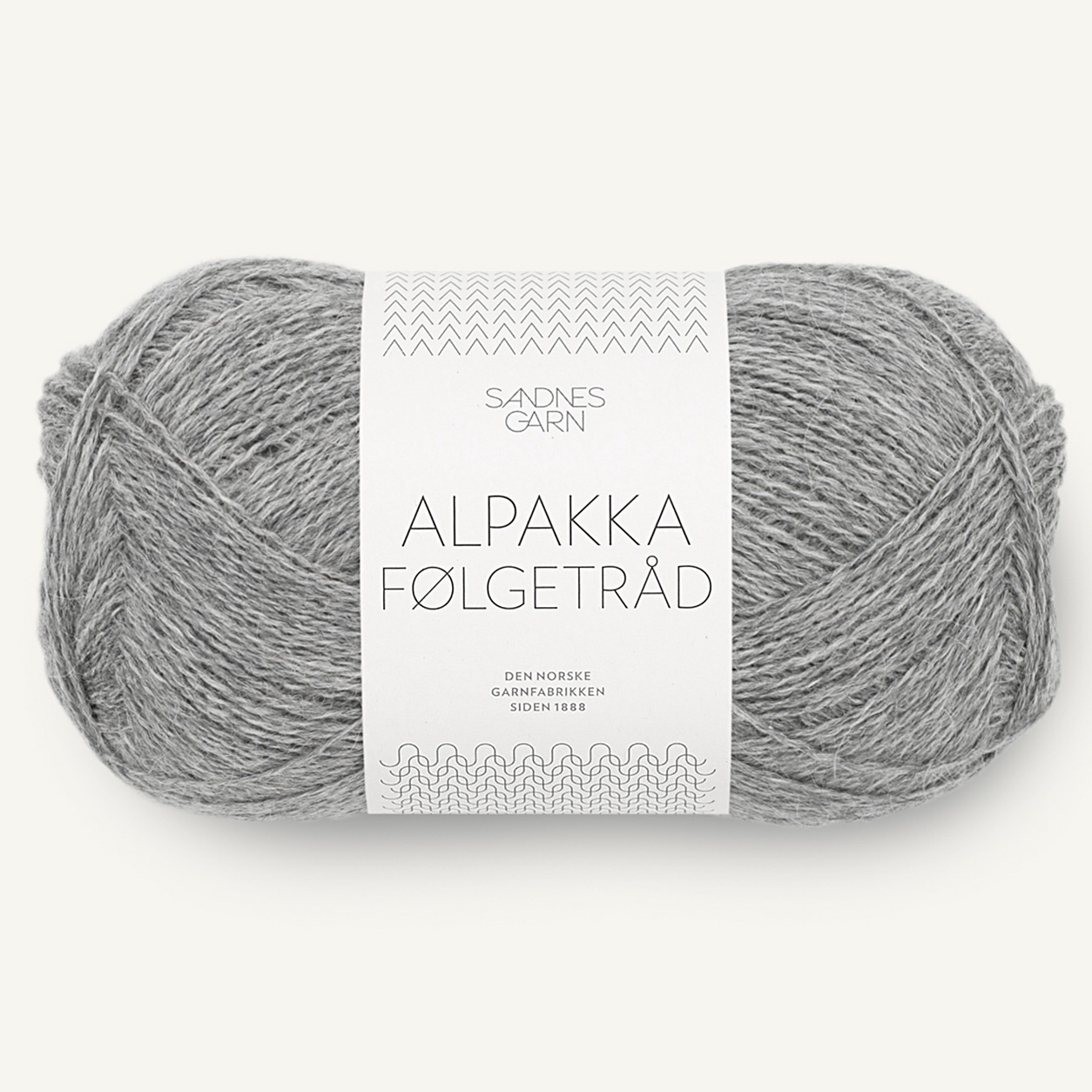 Sandnes Alpakka F&oslash;lgetr&aring;d, 1042, Grau Meliert