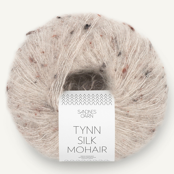 Sandnes Tynn Silk Mohair, 2600, Greige Tweed
