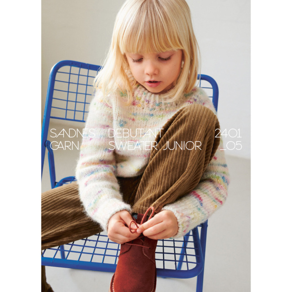 Sandnes-Set, „Debutant Sweater Junior“, Sandnes Kos oder Poppy