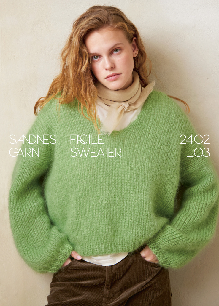 Sandnes Einzelanleitung, 2402-03 „Facile Sweater...