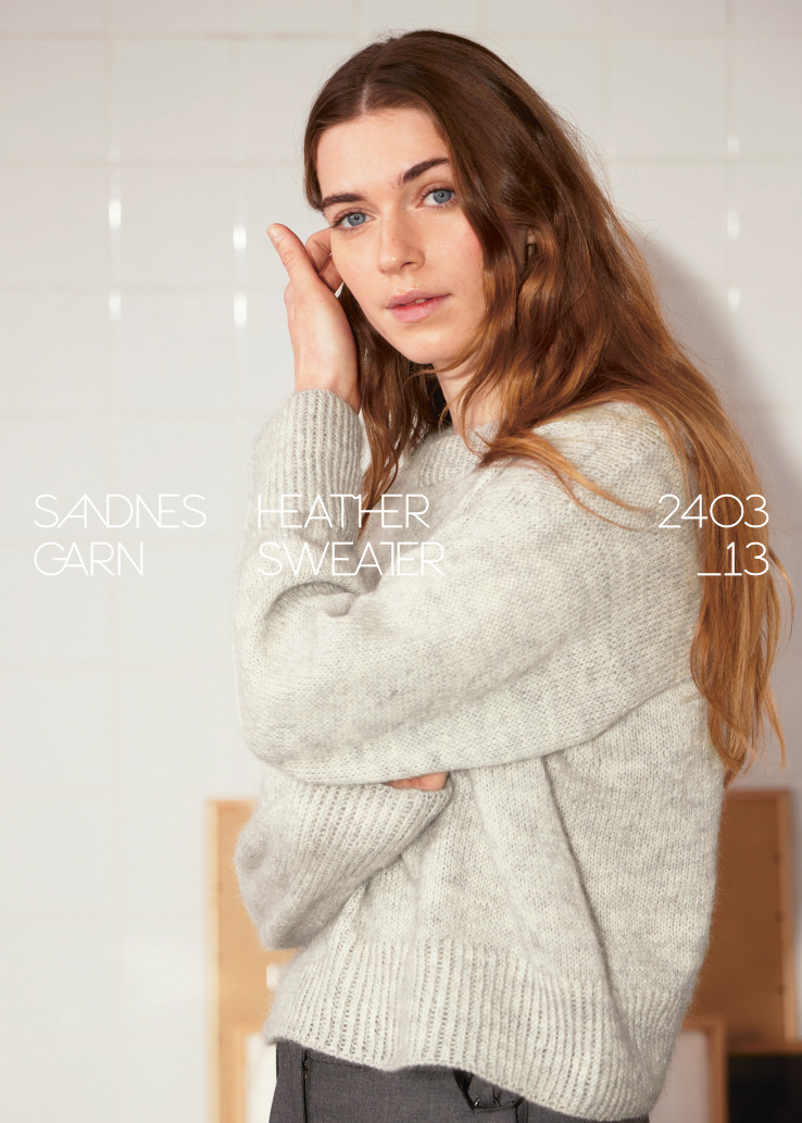 Sandnes-Set, „Heather Sweater“, Sandnes Tynn...