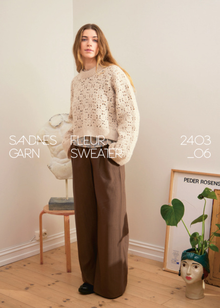 Sandnes-Set, „Fleur Sweater“, Sandnes Tynn Peer Gynt und Tynn Silk Mohair